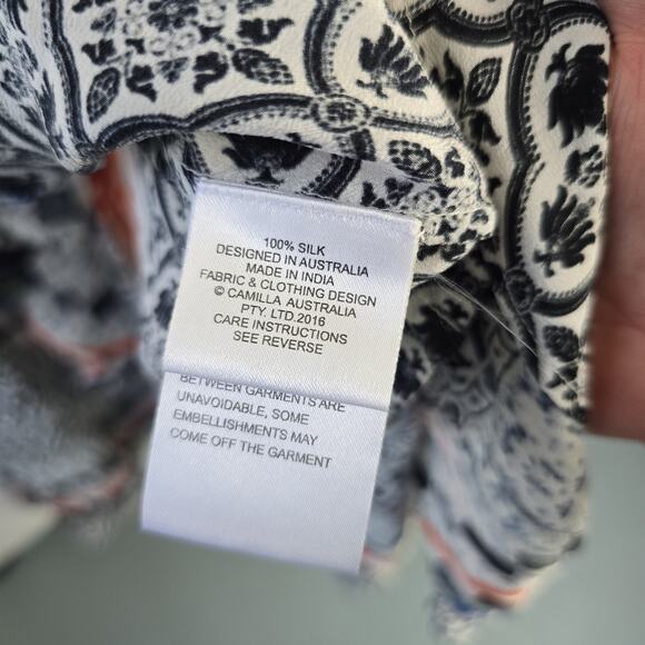 Camilla Franks Meet Me Here Short Wrap Frill Dress Size L - Picture 13 of 14